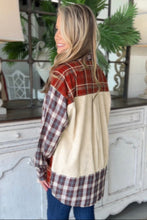 Load image into Gallery viewer, Plaid Corduroy Shacket
