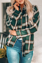 Load image into Gallery viewer, Drop Shoulder Plaid Casual Shirt
