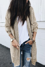 Load image into Gallery viewer, Long Knitted Cardigan Sweater

